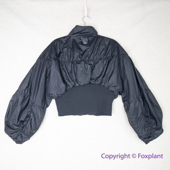 New! Free People‎ Movement Black Glitz Blitz Bomber Jacket, size S - Picture 13 of 16